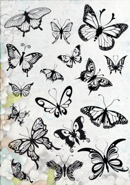 Clear stamps 6410/0066 - butterflies ― VIP Office HobbyART