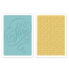 Sizzix BW textured impressions embossing folders 2pk merci