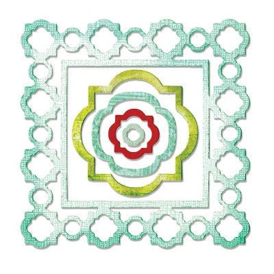 Sizzix thinlits die set 5pk frame ornate moroccan ― VIP Office HobbyART