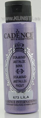 Акриловая краска Diamond metallic paint Cadence 673 lilac 70 ml ― VIP Office HobbyART
