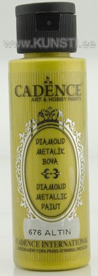 Akrüülvärv Diamond metallic paint Cadence 676 gold 70 ml ― VIP Office HobbyART