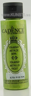 Diamond metallic paint 679 pistachio green 70 ml ― VIP Office HobbyART