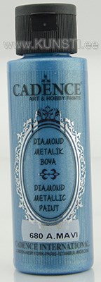Акриловая краска Diamond metallic paint Cadence 680 light blue 70 ml ― VIP Office HobbyART