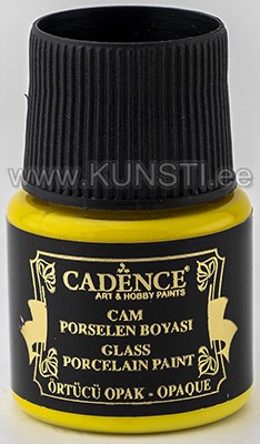 Glass & ceramic paint opaque 755 lemon yellow 45 ml ― VIP Office HobbyART