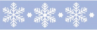 Шаблон Marabu 10x33cm Snow Flakes ― VIP Office HobbyART