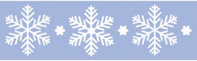 Шаблон Marabu 10x33cm Snow Flakes ― VIP Office HobbyART