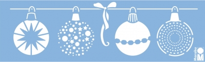 Шаблон Marabu 10x33cm Christmas Balls ― VIP Office HobbyART