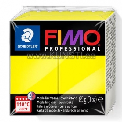8004-1 Fimo professional, 85gr, лимонно-желтый ― VIP Office HobbyART