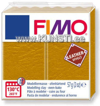 8010-179 Fimo Leather effect, 57gr, ochre ― VIP Office HobbyART