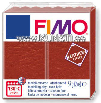 8010-749 Fimo Leather effect, 57gr, rusty ― VIP Office HobbyART