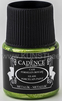 Краска по стеклу Glass & ceramic paint metallic 81 pistachio green 45 ml ― VIP Office HobbyART