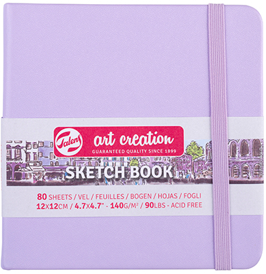 Talens Art Creation Sketchbook Pastel Violet 12 x 12 cm 140 g ― VIP Office HobbyART