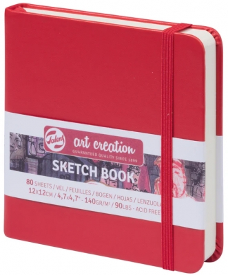 Talens Art Creation Sketchbook Lake Red 12 x 12 cm 140 g ― VIP Office HobbyART