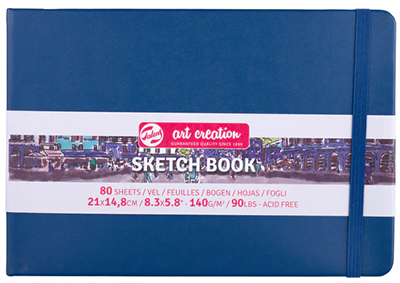 Talens Art Creation Sketchbook Navy Blue 15 x 21 cm 140 g ― VIP Office HobbyART