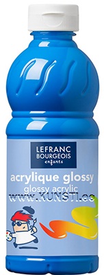 Акриловые глянцевые краски 500ml 063 основной синий Lefranc Bourgeois Glossy Acrylic ― VIP Office HobbyART