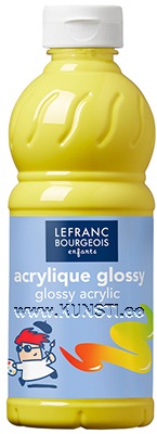 Акриловые глянцевые краски 500ml 153 основной жёлтый Lefranc Bourgeois Glossy Acrylic ― VIP Office HobbyART