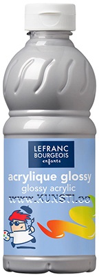 Акриловые глянцевые краски 500ml 710 серебро Lefranc Bourgeois Glossy Acrylic ― VIP Office HobbyART