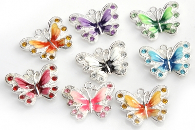 Butterfly charm red 1tk ― VIP Office HobbyART