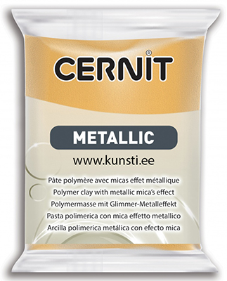 Polümeersavi Cernit Metallic 050 56gr gold ― VIP Office HobbyART