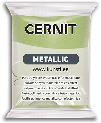 Polümeersavi Cernit Metallic 051 56gr green gold ― VIP Office HobbyART