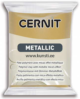 Polymer Clay Cernit Metallic 053 56gr rich gold ― VIP Office HobbyART