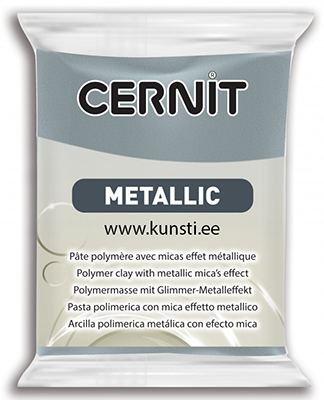 Polümeersavi Cernit Metallic 167 56gr steel ― VIP Office HobbyART