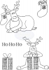 BH Ho Ho Ho Reindeer Clear Stamp