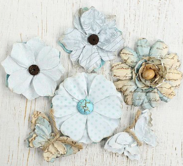 Printed Paris Petals - Blue, 6pcs  ― VIP Office HobbyART