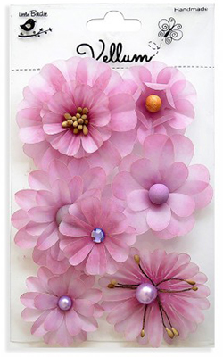 Vellum Symphony Flowers - Purple, 7pcs  ― VIP Office HobbyART