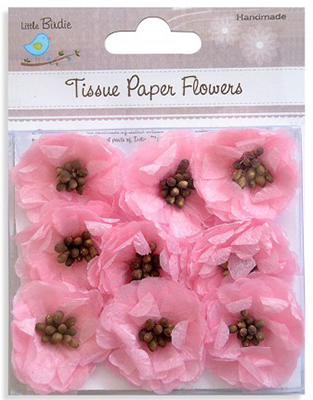 Tissue Pollen Blooms - Pink, 9pcs ― VIP Office HobbyART