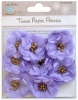 Tissue Pollen Blooms - Purple, 9pcs 