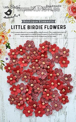 Handmade Flower - Beaded Micro Petals Cherry 60Pc ― VIP Office HobbyART