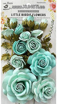 Handmade Flower - Rosalind Arctic Ice 21Pc ― VIP Office HobbyART