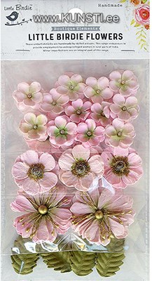 Handmade Flower - Renae Pearl Pink 27Pc ― VIP Office HobbyART