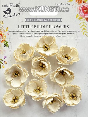 Handmade Flower - Embossed Daisies-  Moon Light 10Pc ― VIP Office HobbyART