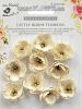 Handmade Flower - Embossed Daisies-  Moon Light 10Pc