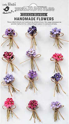 Handmade Flower - Bouquet Birds And Berries 12pc ― VIP Office HobbyART