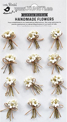 Handmade Flower - Bouquet Shabby Chic 12pc ― VIP Office HobbyART