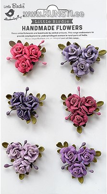Handmade Flower - Francisca Birds And Berries 6pc ― VIP Office HobbyART