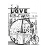 Kaiser craft CS-827 clear stamp vintage love