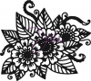 Clear stamp A6 - Henna Floral