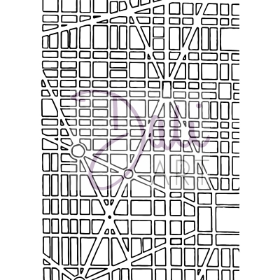 Clear stamp A6 - Grid Map ― VIP Office HobbyART