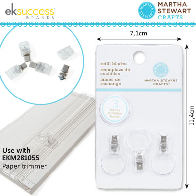 Martha Stewart refill blade x3 paper trimmer/circle cutter