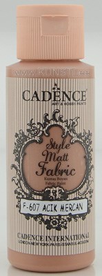 Краска по текстилю Style matt fabric paint Cadence f-607 light coral  59 ml  ― VIP Office HobbyART