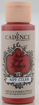 Краска по текстилю Style matt fabric paint Cadence f-609 strawberry 59 ml  ― VIP Office HobbyART