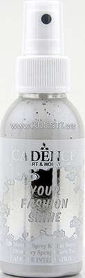Краска-спрей для ткани Your fashion shine  fs-1121 silver / metallic spray fabric paint 100 ml  ― VIP Office HobbyART