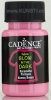 Glow in the dark pink  fabric paint Cadence 50ml