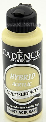 Hybrid acrylic paint h-007 light yellow 70 ml  ― VIP Office HobbyART
