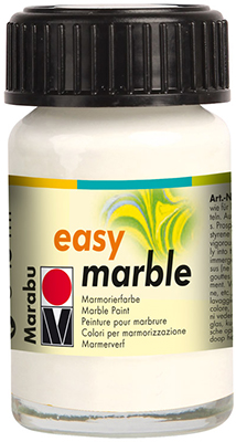 Краска для мармарирования Marabu Easy Marble 15ml 070 white ― VIP Office HobbyART