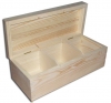 Деревянная коробка для чая. 3 отделения 22x9.5x8cm